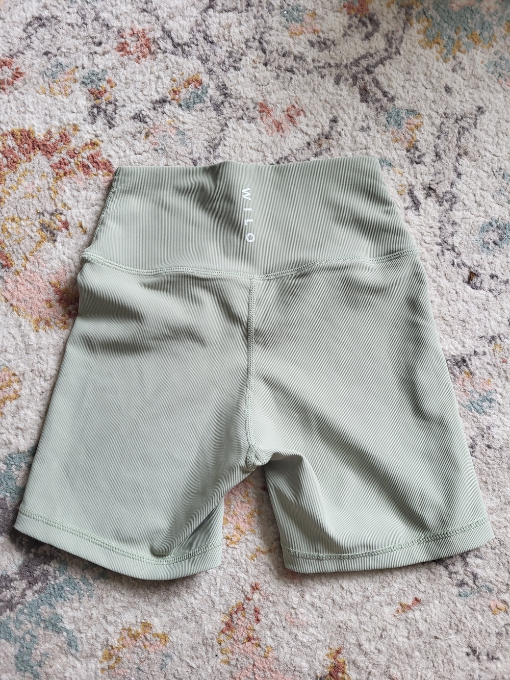 WILO High Waisted Sage Green Women's Bike Shorts
